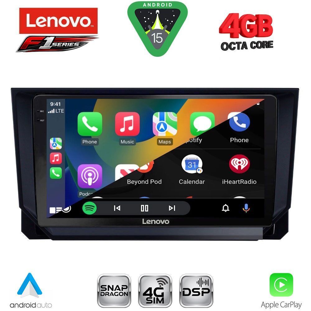 LENOVO SSQ 9573_CPA (9inc) MULTIMEDIA TABLET for SEAT ARONA - IBIZA mod. 2018-2026 LENOVO SSQ 9573_CPA (9inc) MULTIMEDIA TABLET for SEAT ARONA - IBIZA mod. 2018-2026