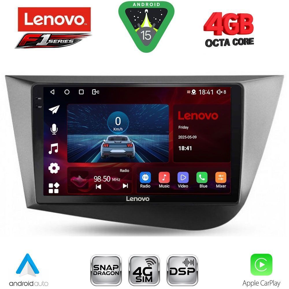 LENOVO SSQ 9574_CPA (9inc) MULTIMEDIA TABLET for SEAT LEON mod. 2005-2012 LENOVO SSQ 9574_CPA (9inc) MULTIMEDIA TABLET for SEAT LEON mod. 2005-2012