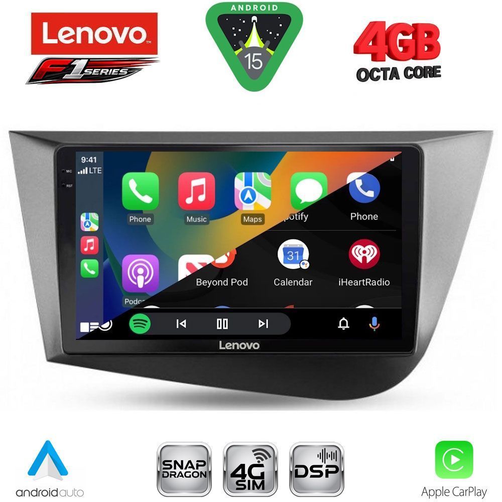 LENOVO SSQ 9574_CPA (9inc) MULTIMEDIA TABLET for SEAT LEON mod. 2005-2012 LENOVO SSQ 9574_CPA (9inc) MULTIMEDIA TABLET for SEAT LEON mod. 2005-2012