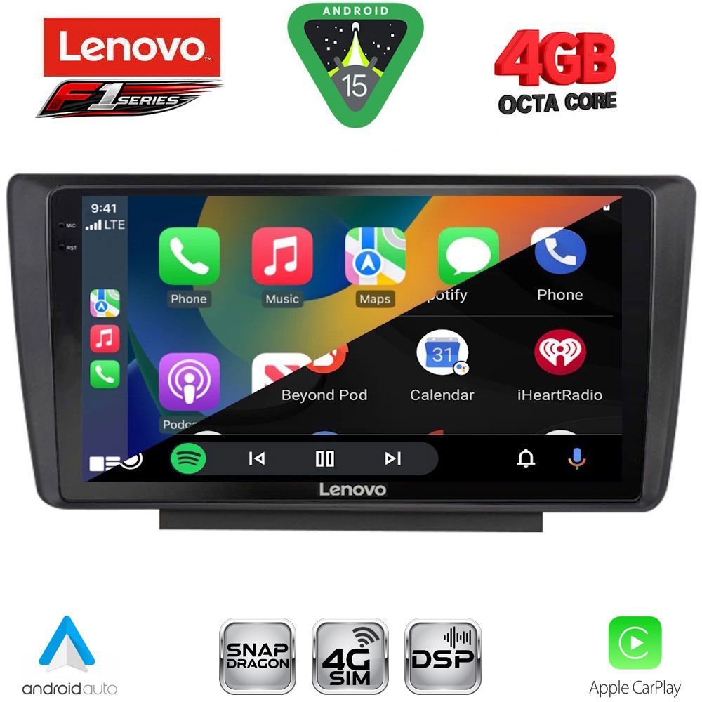 LENOVO SSQ 9594_CPA (9inc) MULTIMEDIA TABLET for SKODA OCTAVIA 5 mod. 2005-2012 LENOVO SSQ 9594_CPA (9inc) MULTIMEDIA TABLET for SKODA OCTAVIA 5 mod. 2005-2012