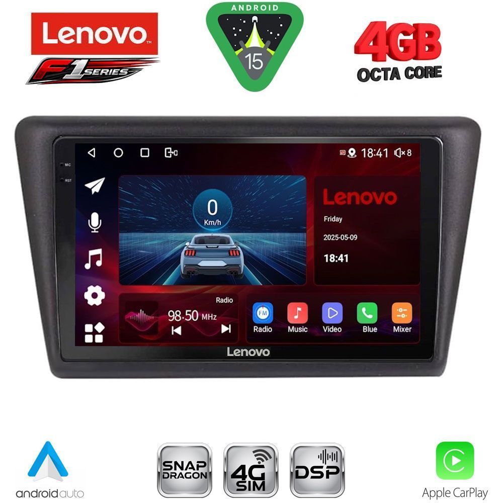 LENOVO SSQ 9600_CPA (9inc) MULTIMEDIA TABLET for SKODA RAPID SPACEBACK mod. 2014-2019 LENOVO SSQ 9600_CPA (9inc) MULTIMEDIA TABLET for SKODA RAPID SPACEBACK mod. 2014-2019