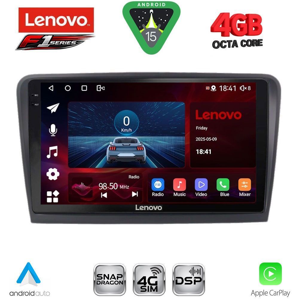 LENOVO SSQ 9601_CPA (9inc) MULTIMEDIA TABLET for SKODA RAPID mod. 2012-2023 LENOVO SSQ 9601_CPA (9inc) MULTIMEDIA TABLET for SKODA RAPID mod. 2012-2023