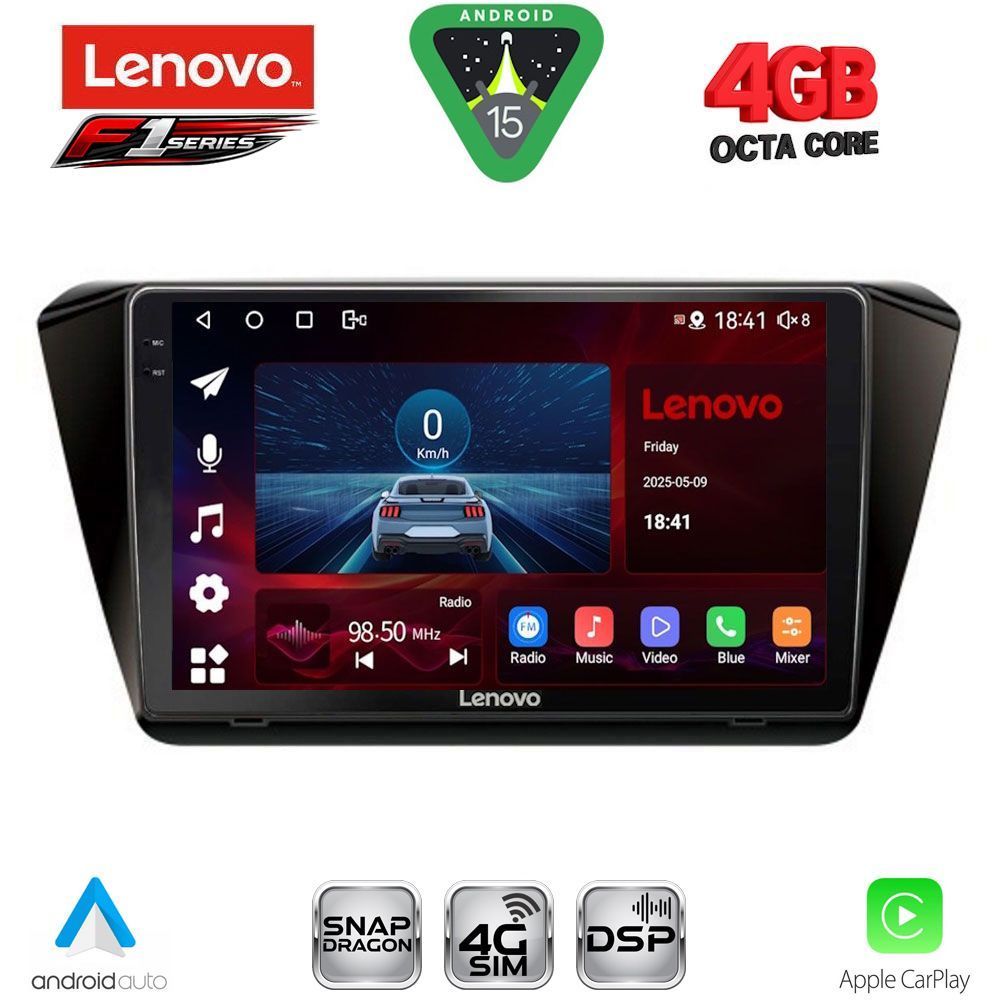 LENOVO SSQ 9605_CPA (10inc) MULTIMEDIA TABLET for SKODA SUPERB mod. 2015-2023 LENOVO SSQ 9605_CPA (10inc) MULTIMEDIA TABLET for SKODA SUPERB mod. 2015-2023