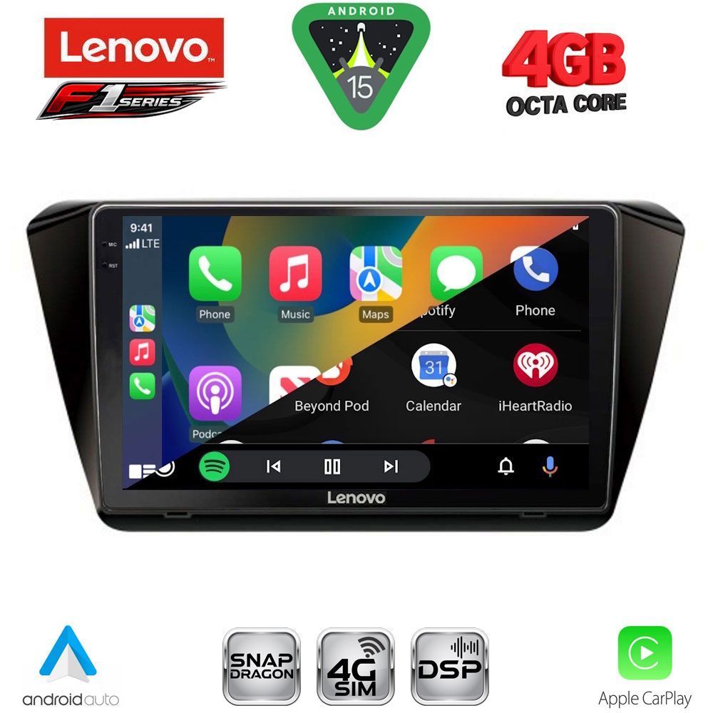 LENOVO SSQ 9605_CPA (10inc) MULTIMEDIA TABLET for SKODA SUPERB mod. 2015-2023 LENOVO SSQ 9605_CPA (10inc) MULTIMEDIA TABLET for SKODA SUPERB mod. 2015-2023