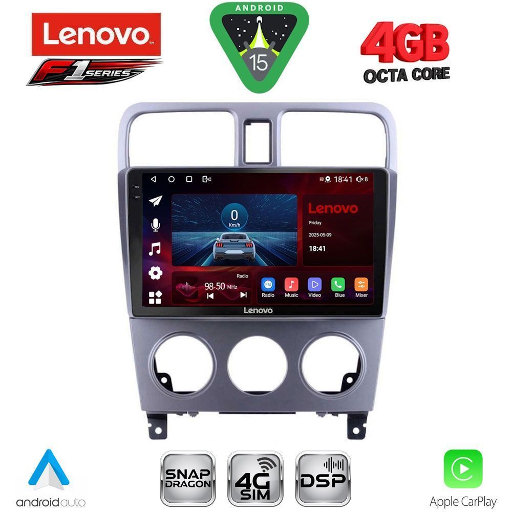 LENOVO SSQ 9661_CPA (9inc) MULTIMEDIA TABLET for SUBARU FORESTER mod. 2002-2008 LENOVO SSQ 9661_CPA (9inc) MULTIMEDIA TABLET for SUBARU FORESTER mod. 2002-2008
