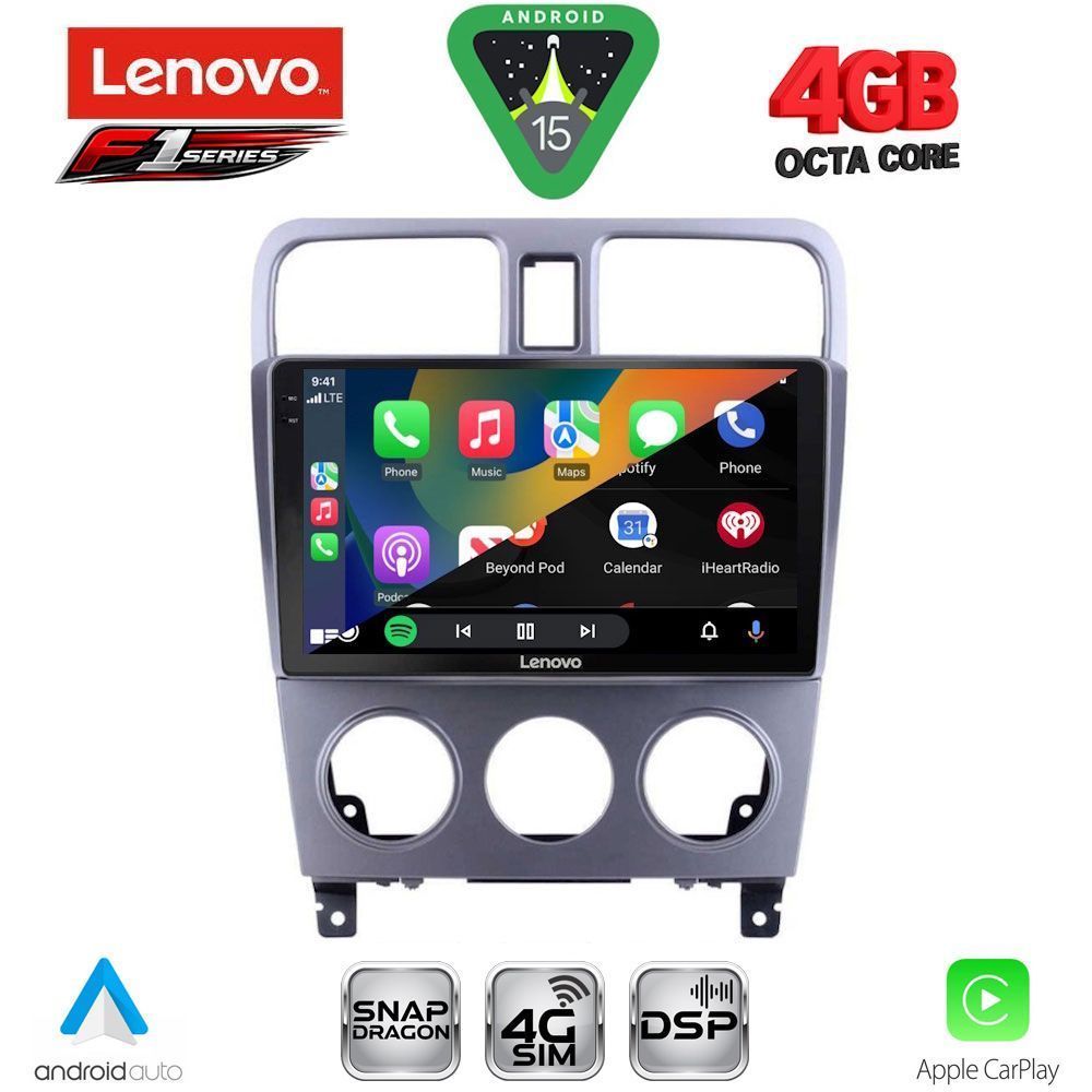 LENOVO SSQ 9661_CPA (9inc) MULTIMEDIA TABLET for SUBARU FORESTER mod. 2002-2008 LENOVO SSQ 9661_CPA (9inc) MULTIMEDIA TABLET for SUBARU FORESTER mod. 2002-2008