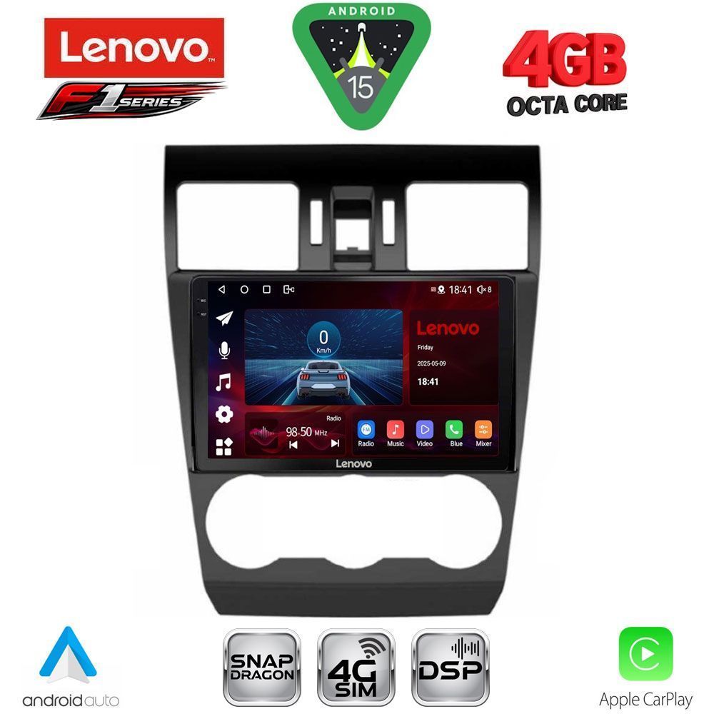 LENOVO SSQ 9663_CPA (9inc) MULTIMEDIA TABLET for SUBARU FORESTER - IMPREZA - XV mod. 2013-2019 LENOVO SSQ 9663_CPA (9inc) MULTIMEDIA TABLET for SUBARU FORESTER - IMPREZA - XV mod. 2013-2019