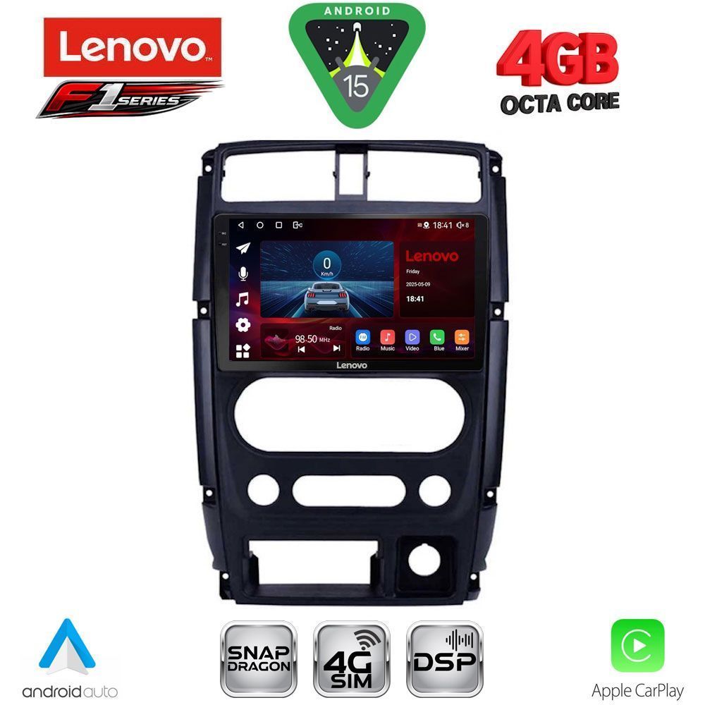 LENOVO SSQ 9678_CPA (9inc) MULTIMEDIA TABLET for SUZUKI JIMNY mod. 2007-2017 LENOVO SSQ 9678_CPA (9inc) MULTIMEDIA TABLET for SUZUKI JIMNY mod. 2007-2017