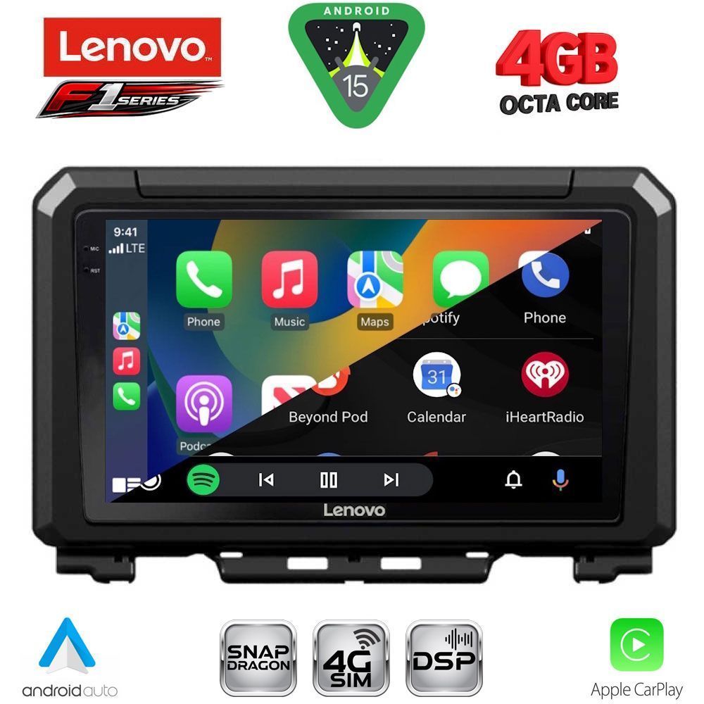 LENOVO SSQ 9679_CPA (9inc) MULTIMEDIA TABLET for SUZUKI JIMNY mod. 2017-2026 LENOVO SSQ 9679_CPA (9inc) MULTIMEDIA TABLET for SUZUKI JIMNY mod. 2017-2026