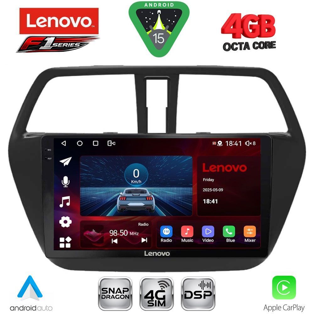 LENOVO SSQ 9689_CPA (9inc) MULTIMEDIA TABLET for SUZUKI SX4 S-CROSS mod. 2014-2021 LENOVO SSQ 9689_CPA (9inc) MULTIMEDIA TABLET for SUZUKI SX4 S-CROSS mod. 2014-2021