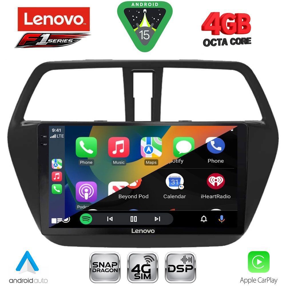 LENOVO SSQ 9689_CPA (9inc) MULTIMEDIA TABLET for SUZUKI SX4 S-CROSS mod. 2014-2021 LENOVO SSQ 9689_CPA (9inc) MULTIMEDIA TABLET for SUZUKI SX4 S-CROSS mod. 2014-2021