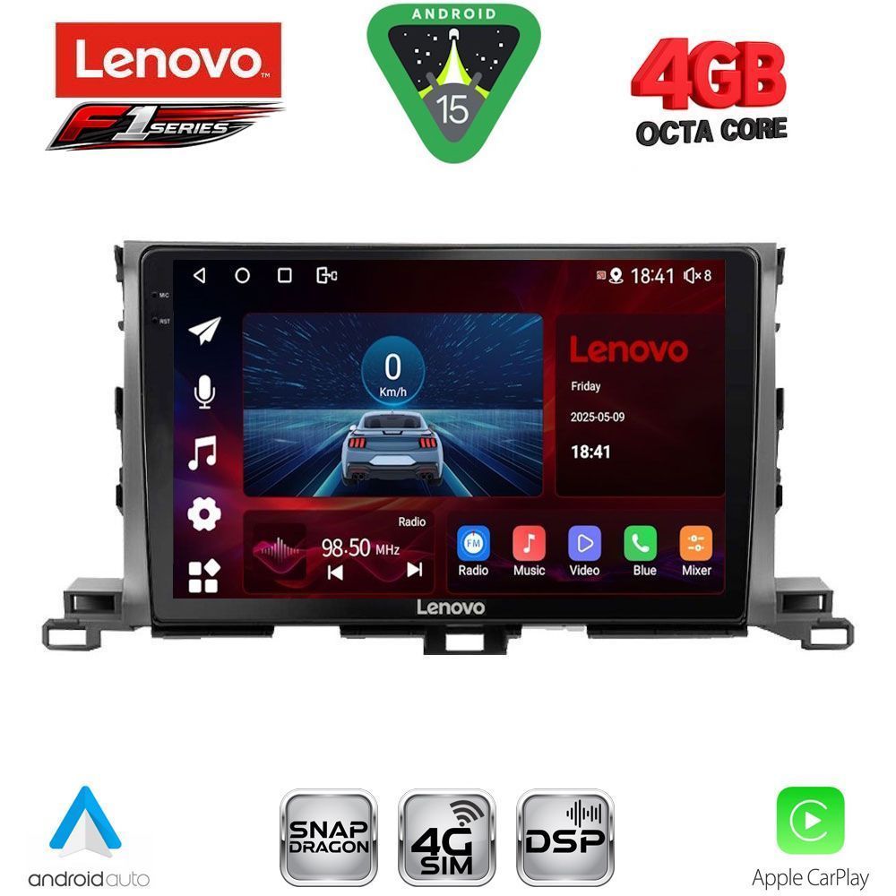 LENOVO SSQ 9700_CPA (10inc) MULTIMEDIA TABLET for TOYOTA HIGHLANDER mod. 2014-2019 LENOVO SSQ 9700_CPA (10inc) MULTIMEDIA TABLET for TOYOTA HIGHLANDER mod. 2014-2019