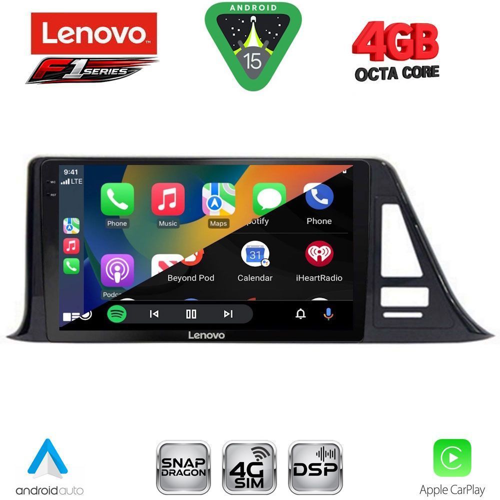 LENOVO SSQ 9709_CPA (9inc) MULTIMEDIA TABLET for TOYOTA CH-R mod. 2017-2023 LENOVO SSQ 9709_CPA (9inc) MULTIMEDIA TABLET for TOYOTA CH-R mod. 2017-2023