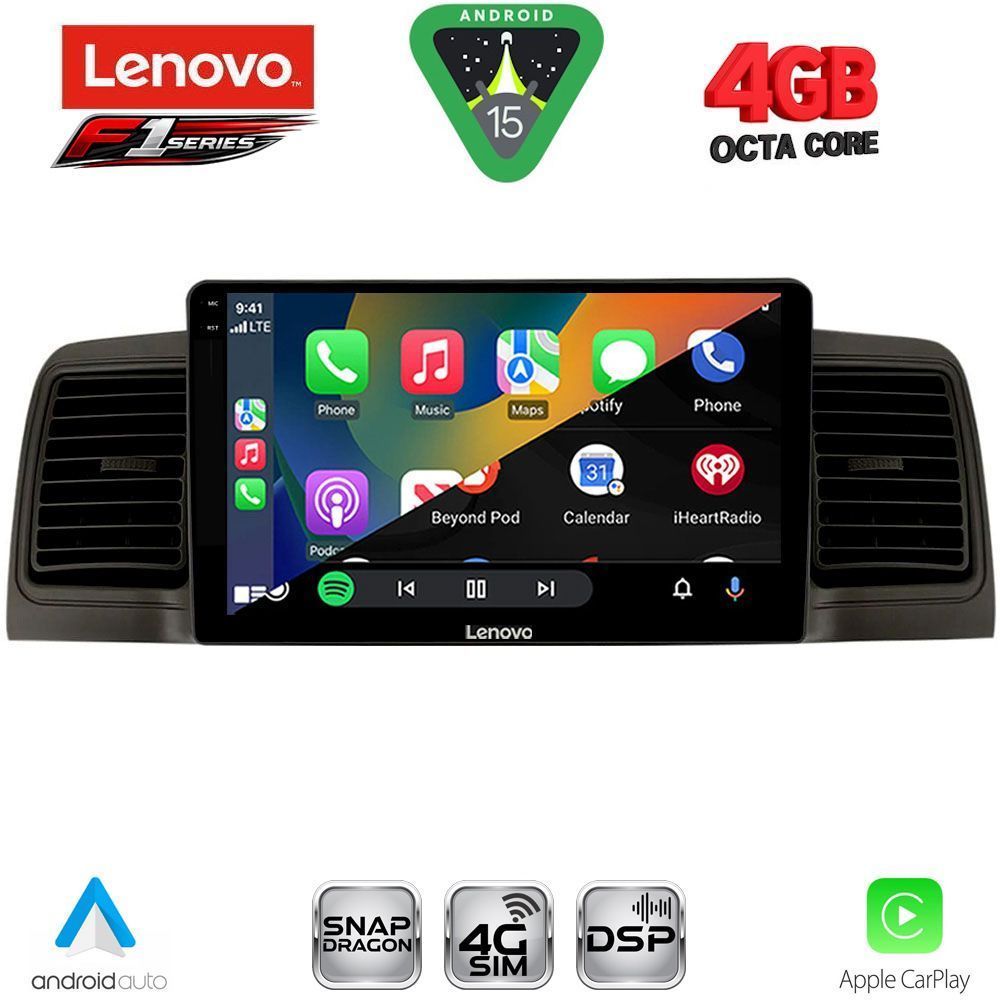 LENOVO SSQ 9712BL_CPA (9inc) MULTIMEDIA TABLET for TOYOTA COROLLA mod. 2001-2006 (BLACK) LENOVO SSQ 9712BL_CPA (9inc) MULTIMEDIA TABLET for TOYOTA COROLLA mod. 2001-2006 (BLACK)