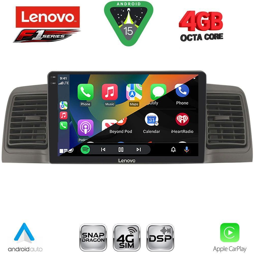 LENOVO SSQ 9712GR_CPA (9inc) MULTIMEDIA TABLET for TOYOTA COROLLA mod. 2001-2006 (GREY) LENOVO SSQ 9712GR_CPA (9inc) MULTIMEDIA TABLET for TOYOTA COROLLA mod. 2001-2006 (GREY)