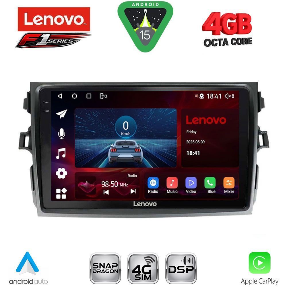 LENOVO SSQ 9713_CPA (9inc) MULTIMEDIA TABLET for TOYOTA COROLLA 4D mod. 2006-2012 LENOVO SSQ 9713_CPA (9inc) MULTIMEDIA TABLET for TOYOTA COROLLA 4D mod. 2006-2012