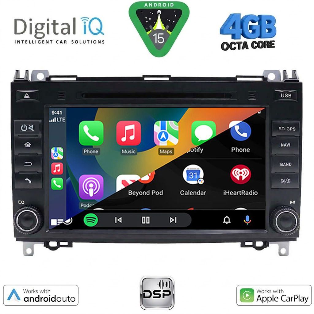 DIGITAL IQ BXF 668_CPAA (8'' DVD) MULTIMEDIA SYSTEM for MERCEDES A – B – SPRINTER – VITO – VIANO mod. 2007-2019 DIGITAL IQ BXF 668_CPAA (8'' DVD) MULTIMEDIA SYSTEM for MERCEDES A – B – SPRINTER – VITO – VIANO mod. 2007-2019