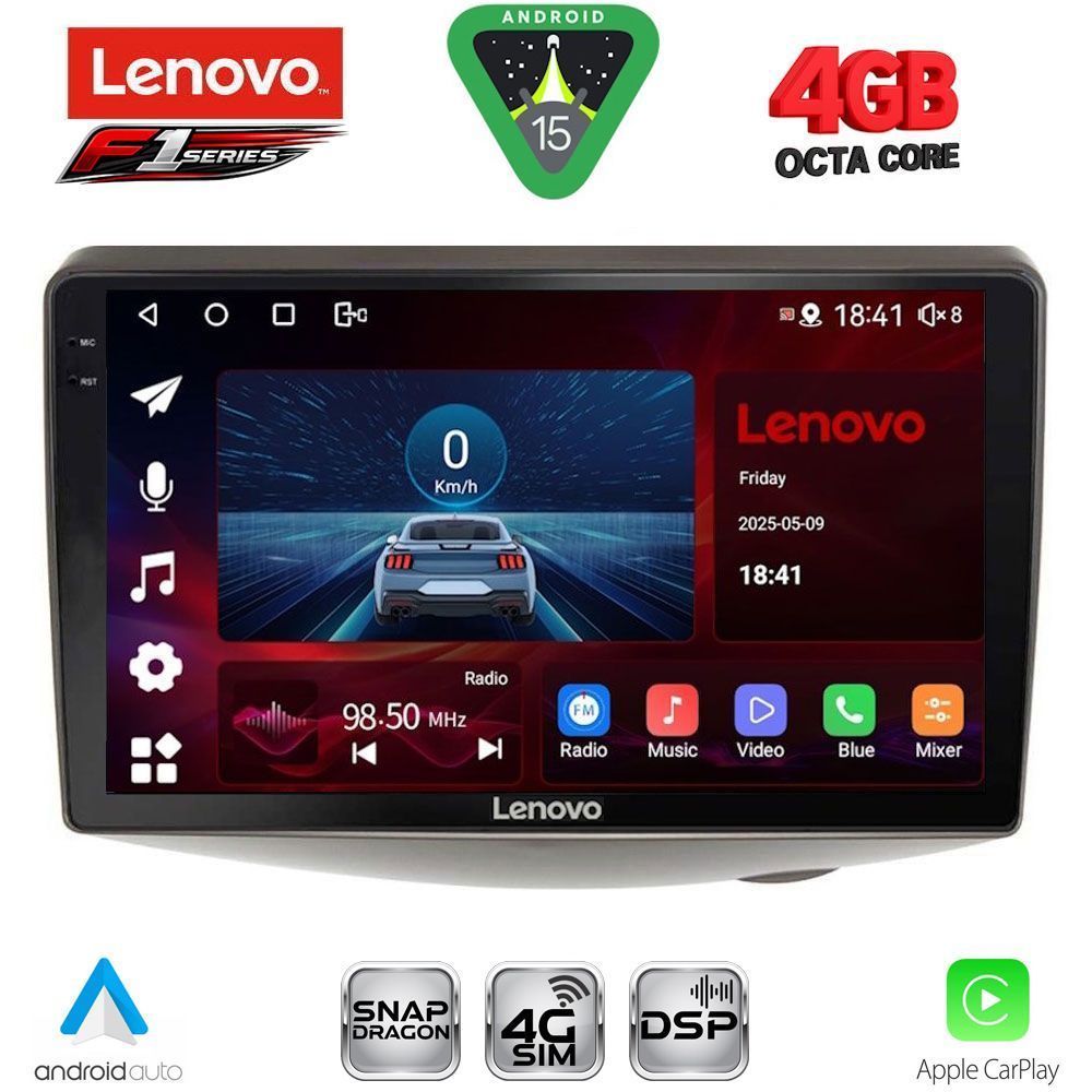 LENOVO SSQ 9735_CPA (9inc) MULTIMEDIA TABLET for TOYOTA YARIS mod. 1999-2006 LENOVO SSQ 9735_CPA (9inc) MULTIMEDIA TABLET for TOYOTA YARIS mod. 1999-2006