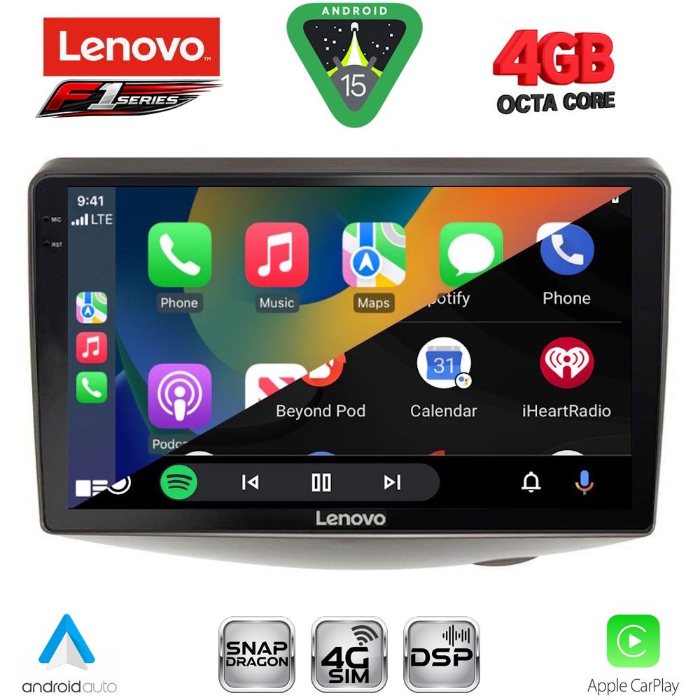LENOVO SSQ 9735_CPA (9inc) MULTIMEDIA TABLET for TOYOTA YARIS mod. 1999-2006 LENOVO SSQ 9735_CPA (9inc) MULTIMEDIA TABLET for TOYOTA YARIS mod. 1999-2006