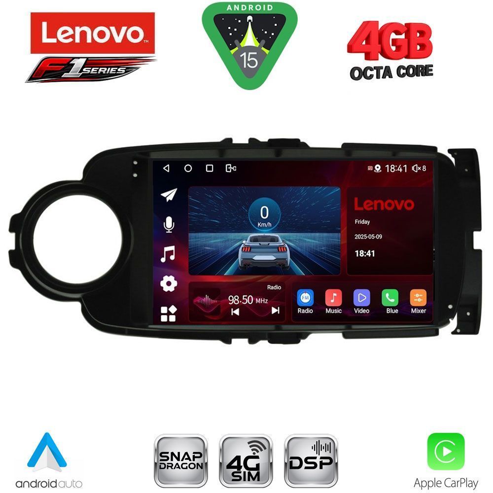 LENOVO SSQ 9737BL_CPA (9inc) MULTIMEDIA TABLET for TOYOTA YARIS mod. 2011-2015 (BLACK) LENOVO SSQ 9737BL_CPA (9inc) MULTIMEDIA TABLET for TOYOTA YARIS mod. 2011-2015 (BLACK)