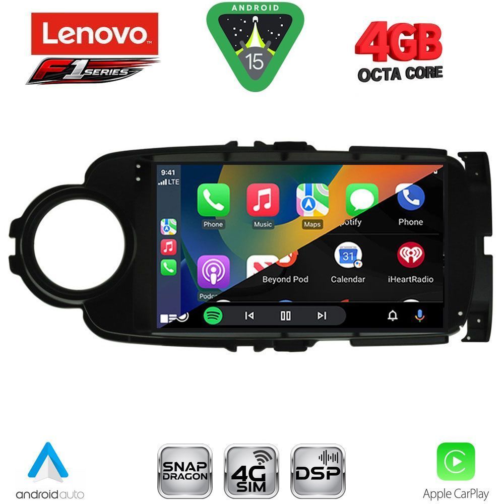 LENOVO SSQ 9737BL_CPA (9inc) MULTIMEDIA TABLET for TOYOTA YARIS mod. 2011-2015 (BLACK) LENOVO SSQ 9737BL_CPA (9inc) MULTIMEDIA TABLET for TOYOTA YARIS mod. 2011-2015 (BLACK)