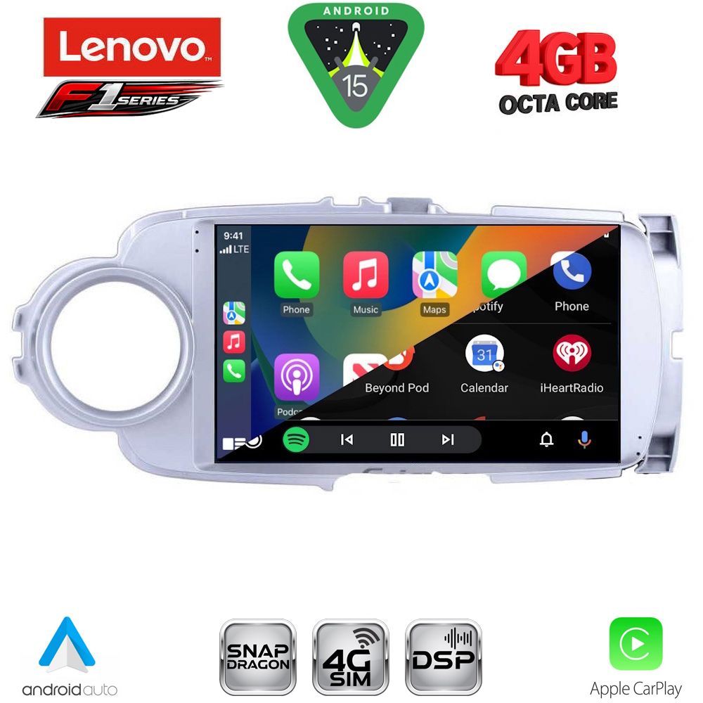 LENOVO SSQ 9737SL_CPA (9inc) MULTIMEDIA TABLET for TOYOTA YARIS mod. 2011-2015 (SILVER) LENOVO SSQ 9737SL_CPA (9inc) MULTIMEDIA TABLET for TOYOTA YARIS mod. 2011-2015 (SILVER)