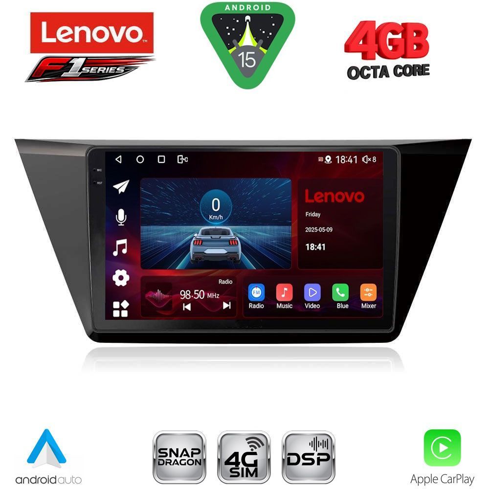 LENOVO SSQ 9769_CPA (10inc) MULTIMEDIA TABLET for VW TOURAN mod. 2016-2026 LENOVO SSQ 9769_CPA (10inc) MULTIMEDIA TABLET for VW TOURAN mod. 2016-2026