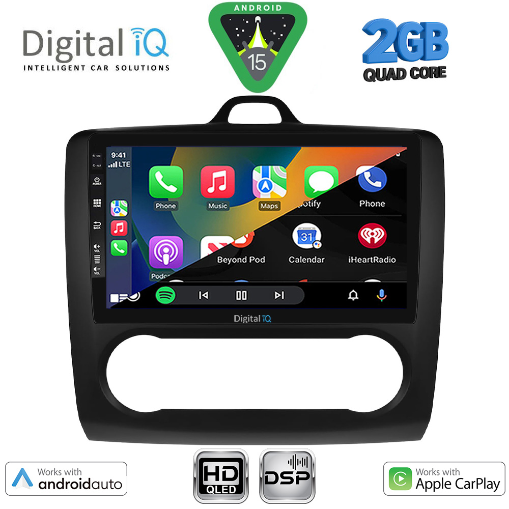 DIGITAL IQ BXC 3156BL_CPAA CLIMA (9inc) MULTIMEDIA TABLET for FORD FOCUS mod. 2005-2012 (BLACK) DIGITAL IQ BXC 3156BL_CPAA CLIMA (9inc) MULTIMEDIA TABLET for FORD FOCUS mod. 2005-2012 (BLACK)