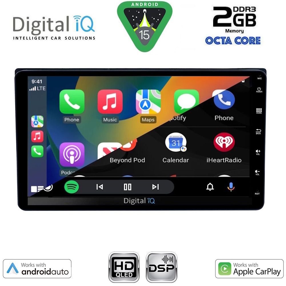 DIGITAL IQ BXF 563_CPAA (9'' DECK) MULTIMEDIA SYSTEM for TOYOTA ALL mod. 2019-2026 (230mm) DIGITAL IQ BXF 563_CPAA (9'' DECK) MULTIMEDIA SYSTEM for TOYOTA ALL mod. 2019-2026 (230mm)