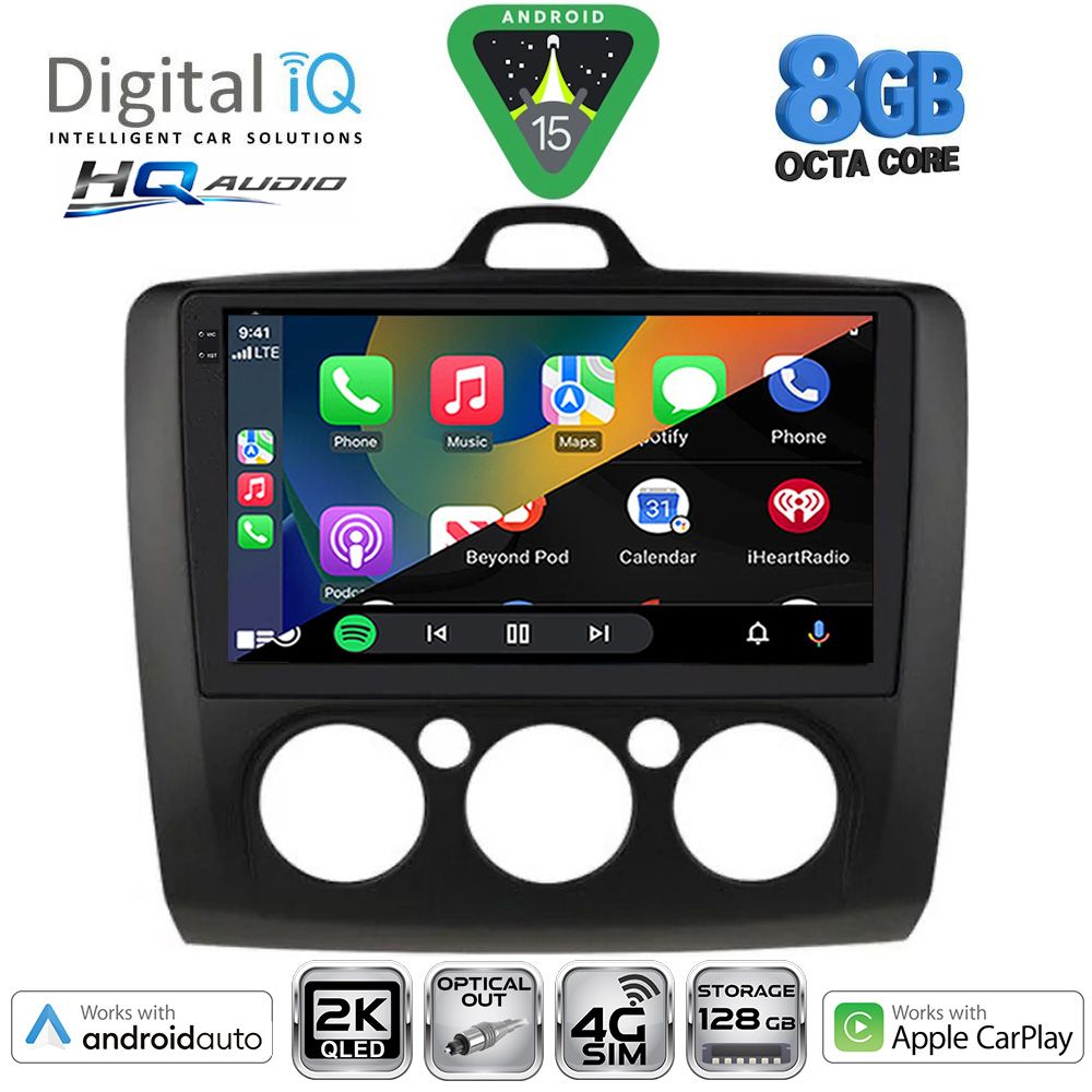 DIGITAL IQ BXK 20156BL_CPAA A/C (9inc) MULTIMEDIA TABLET for FORD FOCUS mod. 2005-2012 (BLACK) DIGITAL IQ BXK 20156BL_CPAA A/C (9inc) MULTIMEDIA TABLET for FORD FOCUS mod. 2005-2012 (BLACK)