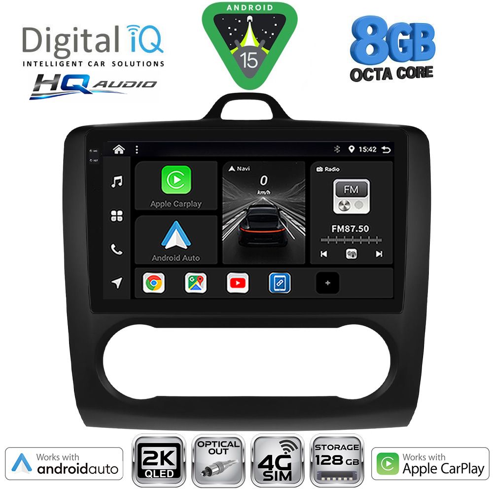 DIGITAL IQ BXK 20156BL_CPAA CLIMA (9inc) MULTIMEDIA TABLET for FORD FOCUS mod. 2005-2012 (BLACK) DIGITAL IQ BXK 20156BL_CPAA CLIMA (9inc) MULTIMEDIA TABLET for FORD FOCUS mod. 2005-2012 (BLACK)