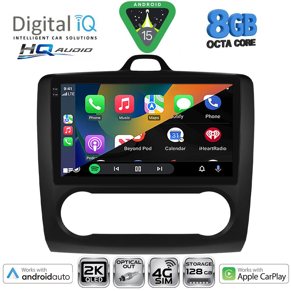 DIGITAL IQ BXK 20156BL_CPAA CLIMA (9inc) MULTIMEDIA TABLET for FORD FOCUS mod. 2005-2012 (BLACK) DIGITAL IQ BXK 20156BL_CPAA CLIMA (9inc) MULTIMEDIA TABLET for FORD FOCUS mod. 2005-2012 (BLACK)