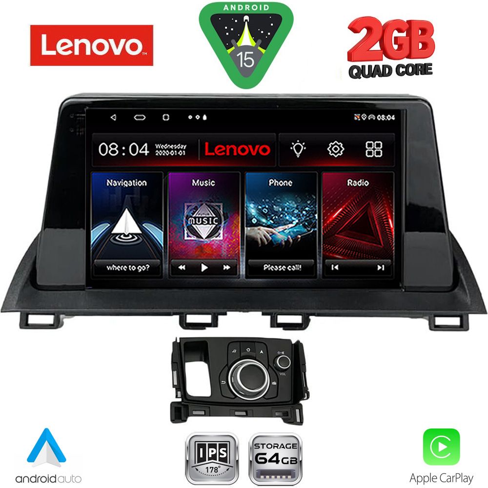 LENOVO LVD 2386_CPA (9inc) MULTIMEDIA TABLET for MAZDA CX4 mod. 2016-2025 LENOVO LVD 2386_CPA (9inc) MULTIMEDIA TABLET for MAZDA CX4 mod. 2016-2025