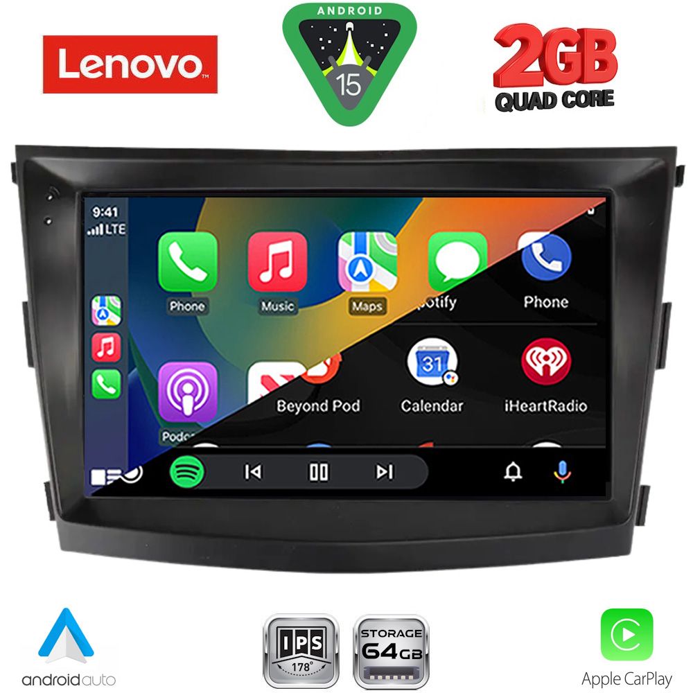 LENOVO LVD 2658_CPA (9inc) MULTIMEDIA TABLET for SSANGYONG TIVOLI mod. 2016-2024 LENOVO LVD 2658_CPA (9inc) MULTIMEDIA TABLET for SSANGYONG TIVOLI mod. 2016-2024
