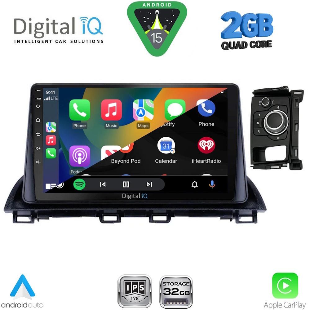 DIGITAL IQ RSD 1386_CPA (9inc) MULTIMEDIA TABLET for MAZDA CX4 mod. 2016-2025 DIGITAL IQ RSD 1386_CPA (9inc) MULTIMEDIA TABLET for MAZDA CX4 mod. 2016-2025
