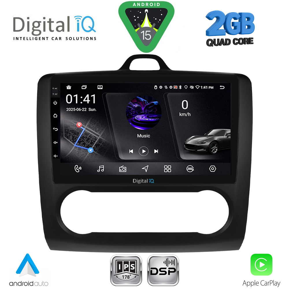DIGITAL IQ RSF 4156BL_CPA CLIMA (9inc) MULTIMEDIA TABLET for FORD FOCUS mod. 2005-2012 (BLACK) DIGITAL IQ RSF 4156BL_CPA CLIMA (9inc) MULTIMEDIA TABLET for FORD FOCUS mod. 2005-2012 (BLACK)