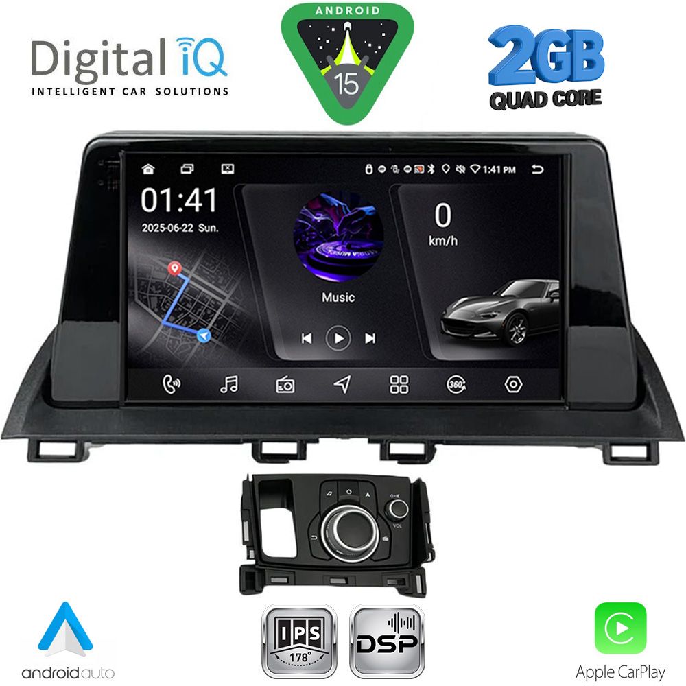 DIGITAL IQ RSF 4386_CPA (9inc) MULTIMEDIA TABLET for MAZDA CX4 mod. 2016-2025 DIGITAL IQ RSF 4386_CPA (9inc) MULTIMEDIA TABLET for MAZDA CX4 mod. 2016-2025