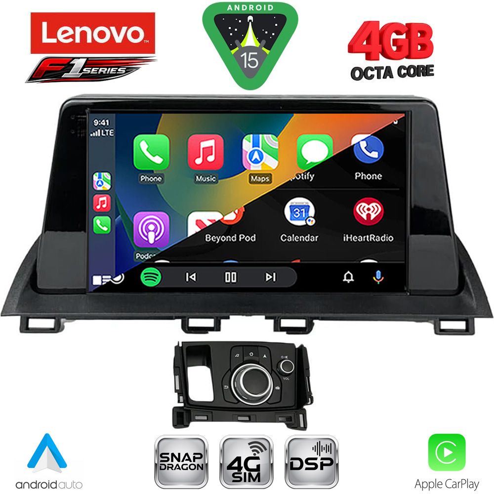 LENOVO SSQ 9386_CPA (9inc) MULTIMEDIA TABLET for MAZDA CX4 mod. 2016-2025 LENOVO SSQ 9386_CPA (9inc) MULTIMEDIA TABLET for MAZDA CX4 mod. 2016-2025