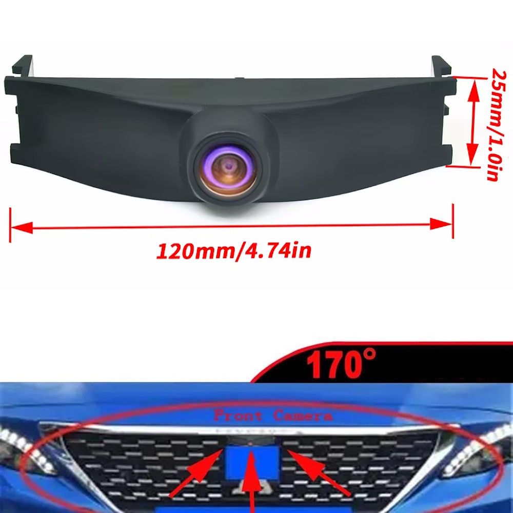 DIGITAL IQ CAMERA QS8068 (AHD-NTSC) FRONT CAMERA for PEUGEOT 3008 mod. 2012-2016 DIGITAL IQ CAMERA QS8068 (AHD-NTSC) FRONT CAMERA for PEUGEOT 3008 mod. 2012-2016
