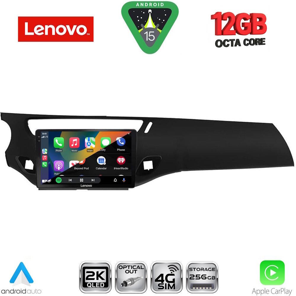 LENOVO SSZ 12092BL_CPA (9inc) MULTIMEDIA TABLET for CITROEN C3 - DS3 mod. 2009-2016 (BLACK) LENOVO SSZ 12092BL_CPA (9inc) MULTIMEDIA TABLET for CITROEN C3 - DS3 mod. 2009-2016 (BLACK)