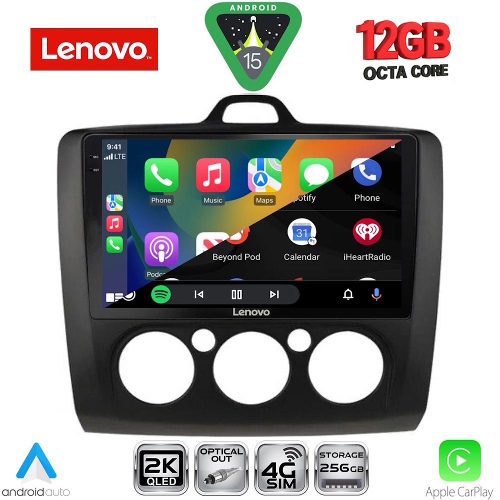 LENOVO SSZ 12156BL_CPA A/C (9inc) MULTIMEDIA TABLET for FORD FOCUS mod. 2005-2012 (BLACK) LENOVO SSZ 12156BL_CPA A/C (9inc) MULTIMEDIA TABLET for FORD FOCUS mod. 2005-2012 (BLACK)
