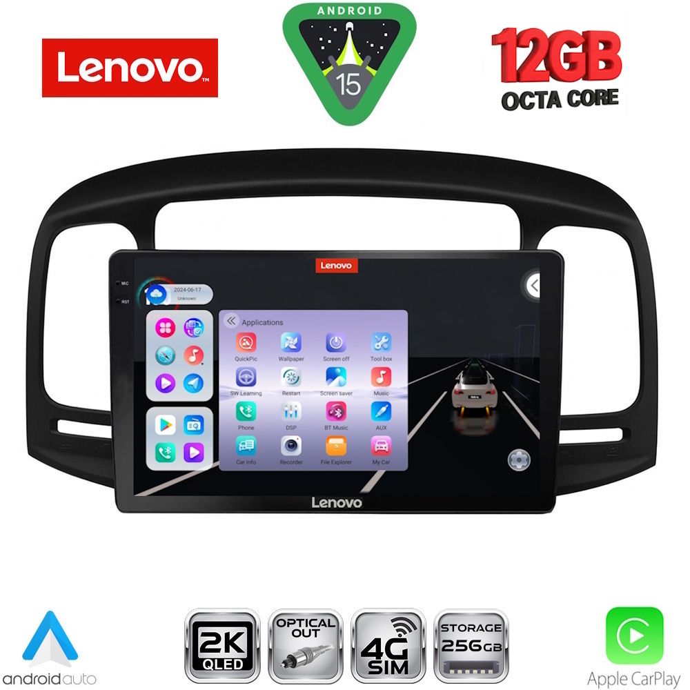 LENOVO SSZ 12249BL_CPA (9inc) MULTIMEDIA TABLET for HYUNDAI ACCENT mod. 2005-2012 (BLACK) LENOVO SSZ 12249BL_CPA (9inc) MULTIMEDIA TABLET for HYUNDAI ACCENT mod. 2005-2012 (BLACK)