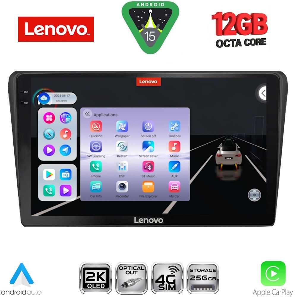 LENOVO SSZ 12704BL_CPA (9inc) MULTIMEDIA TABLET for TOYOTA AVENSIS (T25) mod. 2003-2009 (BLACK) LENOVO SSZ 12704BL_CPA (9inc) MULTIMEDIA TABLET for TOYOTA AVENSIS (T25) mod. 2003-2009 (BLACK)
