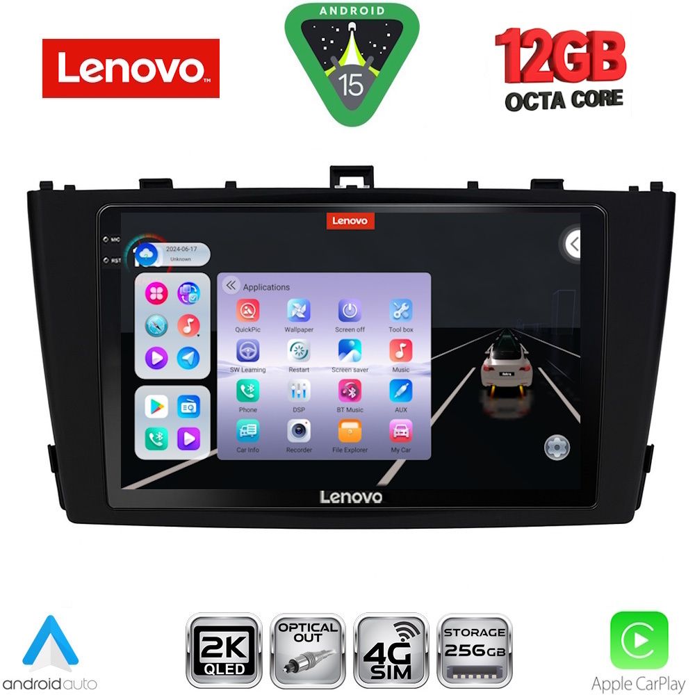 LENOVO SSZ 12705BL_CPA (9inc) MULTIMEDIA TABLET for TOYOTA AVENSIS (T27) mod. 2009-2015 (BLACK) LENOVO SSZ 12705BL_CPA (9inc) MULTIMEDIA TABLET for TOYOTA AVENSIS (T27) mod. 2009-2015 (BLACK)