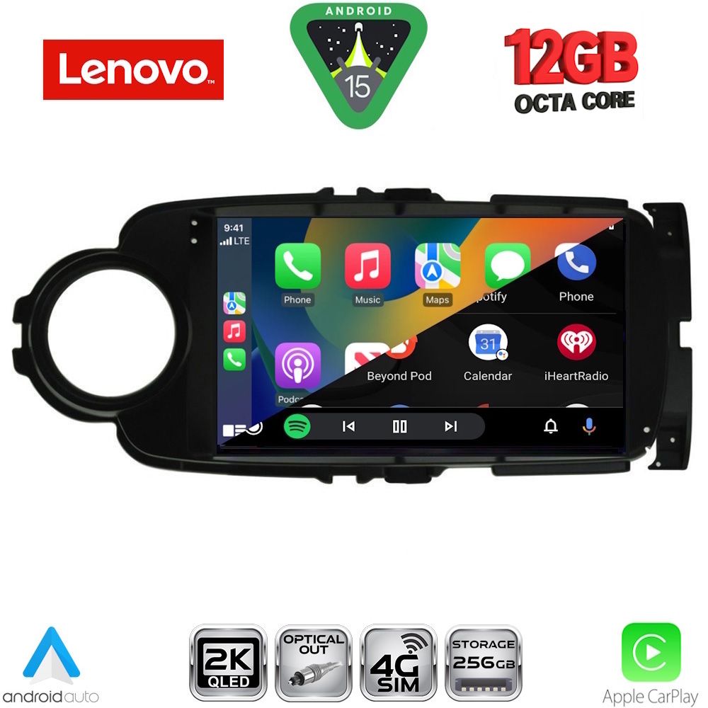 LENOVO SSZ 12737BL_CPA (9inc) MULTIMEDIA TABLET for TOYOTA YARIS mod. 2011-2015 (BLACK) LENOVO SSZ 12737BL_CPA (9inc) MULTIMEDIA TABLET for TOYOTA YARIS mod. 2011-2015 (BLACK)