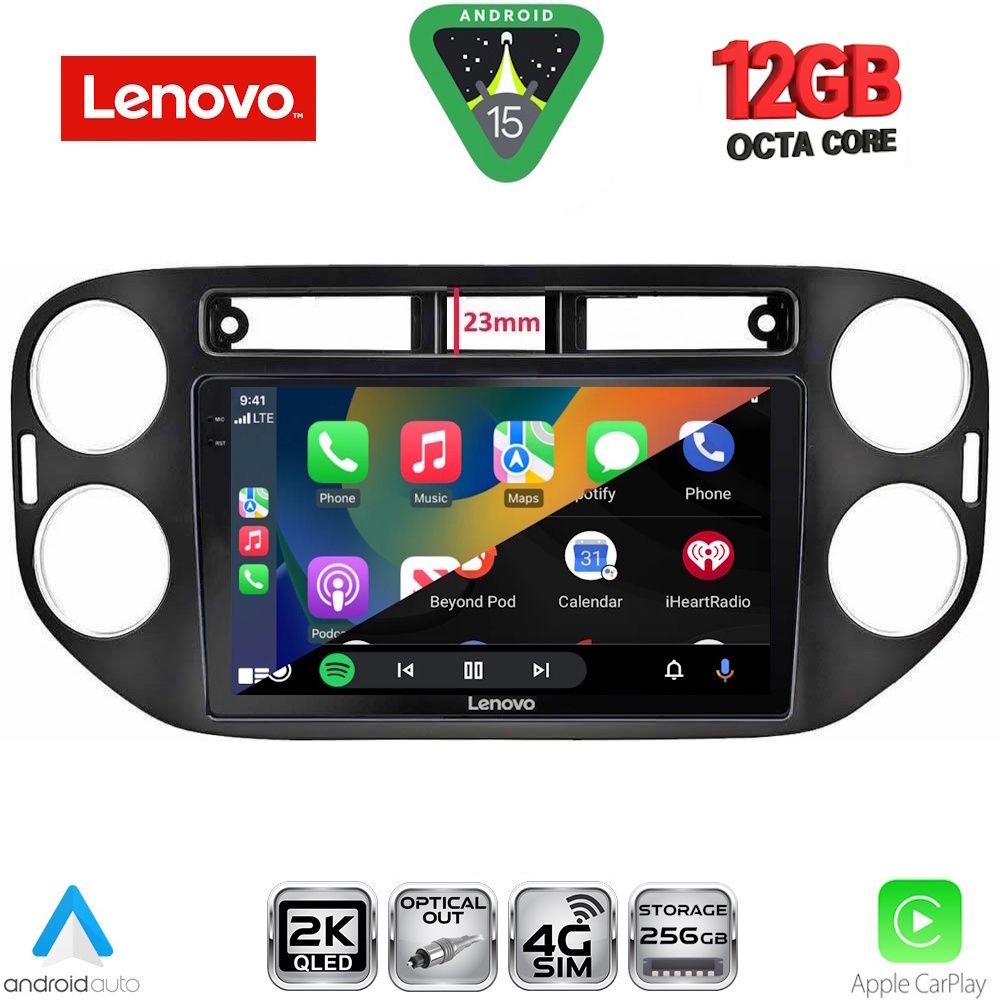LENOVO SSZ 12760BL_CPA (9inc) MULTIMEDIA TABLET for VW TIGUAN mod. 2011-2016 (BLACK) LENOVO SSZ 12760BL_CPA (9inc) MULTIMEDIA TABLET for VW TIGUAN mod. 2011-2016 (BLACK)