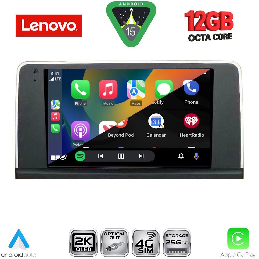 LENOVO SSZ 12059_CPA (9inc) (CIC) MULTIMEDIA TABLET for BMW X3 (F25) mod. 2011-2013 LENOVO SSZ 12059_CPA (9inc) (CIC) MULTIMEDIA TABLET for BMW X3 (F25) mod. 2011-2013