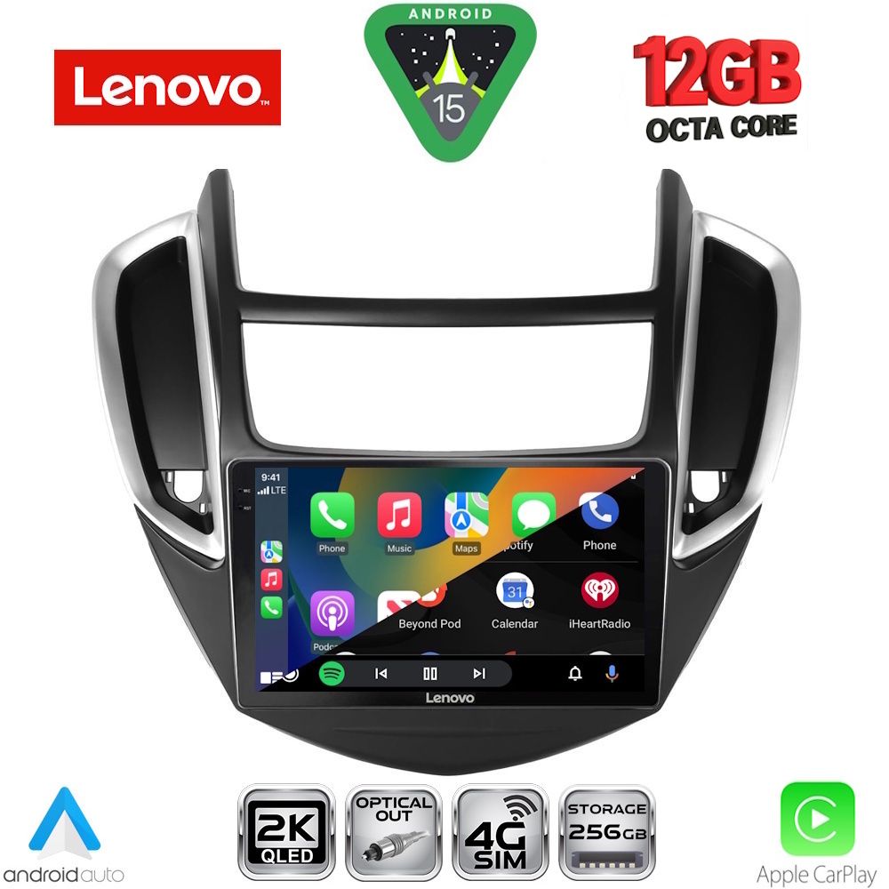 LENOVO SSZ 12080_CPA (9inc) MULTIMEDIA TABLET for CHEVROLET TRAX mod. 2014-2022 LENOVO SSZ 12080_CPA (9inc) MULTIMEDIA TABLET for CHEVROLET TRAX mod. 2014-2022