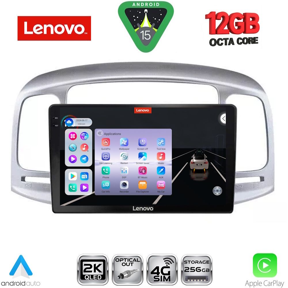LENOVO SSZ 12249SL_CPA (9inc) MULTIMEDIA TABLET for HYUNDAI ACCENT mod. 2005-2012 (SILVER) LENOVO SSZ 12249SL_CPA (9inc) MULTIMEDIA TABLET for HYUNDAI ACCENT mod. 2005-2012 (SILVER)