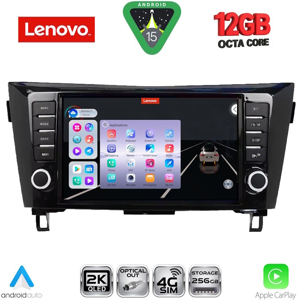 LENOVO SSZ 12467_CPA (9inc) MULTIMEDIA TABLET for NISSAN QASHQAI - XTRAIL mod. 2014-2021 LENOVO SSZ 12467_CPA (9inc) MULTIMEDIA TABLET for NISSAN QASHQAI - XTRAIL mod. 2014-2021